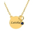 thumbnail image 1 of Personalized Laser Engraved Disc Name Necklace, 1 of 2