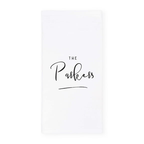 Personalized Last Name Kitchen Tea Towel