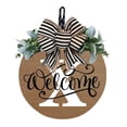 thumbnail image 1 of Personalized Last Name Wreath - 30x30cm Seasonal Front Door Hanging Decor with Ribbon - Year-Round Welcome Sign for Weddings, Home Blessings & Holidays, 1 of 2