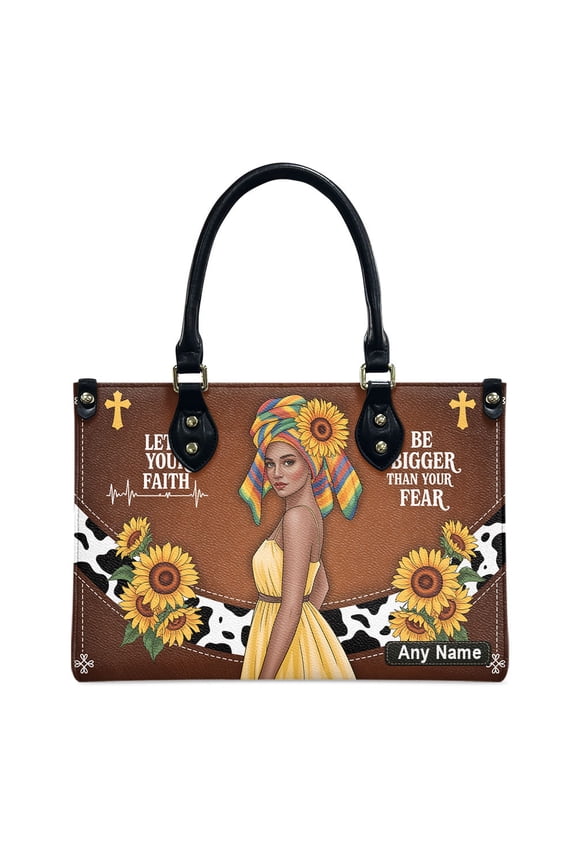 Personalized Leather Bag, Gift for Girl, Mother's Day Gift, Church Bags for Women, Bible Bag, Purses For Moms, Personalized Bags, Sunflowers Bags mXjwbl