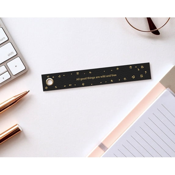 Personalized Leather Bookmark | Leather Gift | Gift for Graduate | Holiday Gift | Book Lover Gift | Message Bookmark