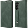 thumbnail image 1 of Personalized Leather Flip Wallet Wristlet Phone Case PU+TPU Magnetic Stand Anti-Shock Protection for Samsung Galaxy Note 20 Ultra A04S Note 9 8 10 Lite Plus A31 A51 A71(Light Green,Note 20), 1 of 7