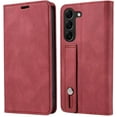 thumbnail image 1 of Personalized Leather Flip Wallet Wristlet Phone Case PU+TPU Magnetic Stand Anti-Shock Protection for Samsung Galaxy Note 20 Ultra A04S Note 9 8 10 Lite Plus A31 A51 A71(Red,Note 20 Ultra), 1 of 8