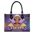 thumbnail image 1 of Personalized Leather Handbag with Zipper for African American Woman, Custom Purses Gift For Black Women, Mother's Day Gift, Church Bags for Women, Bible Bag, Purses For Moms, Black Queen Bags U2D8xP, 1 of 6