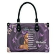thumbnail image 1 of Personalized Leather Handbag with Zipper for African American Woman, Custom Purses Gift For Black Women, Mother's Day Gift, Church Bags for Women, Bible Bag, Purses For Moms, Personalized Bags clCvw2, 1 of 6