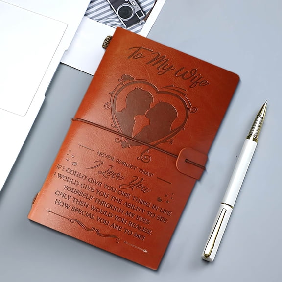 Personalized Leather Notebook, Reusable Writing Diary Sketchbook, Journal for Memories and Notes, Gift for Loved Ones