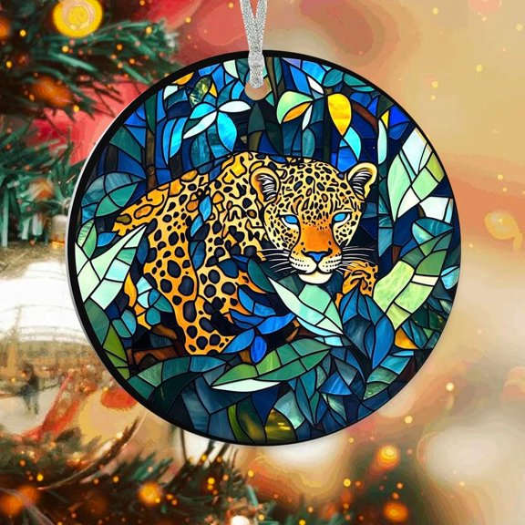 Personalized Leopard Tree Ornaments, Leopard Xmas Gifts Ideas, Leopard Christmas Dcor, Xmas Decorations 3op6WK