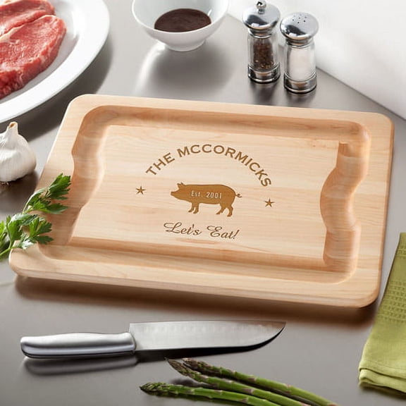 Personalized Let's Eat BBQ Board