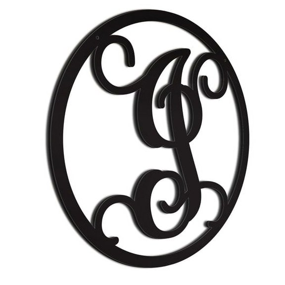 Personalized Letter Décor| Wall Hanger | Monogrammed Sign | Birthday Gift | Black 12