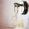 thumbnail image 1 of Keychains Color Letter Keychain Translucent Resin Pendant Stylish Keychain for Unique Decorative Accessories, 1 of 8