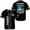 thumbnail image 1 of Personalized Liberia Baseball Jersey, Liberian Proud Flag Shirt Liberia Coat of Arms Liberian Gift for Men Women (M), 1 of 4