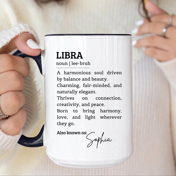 Personalized Libra Definition Mug Astrology Gift