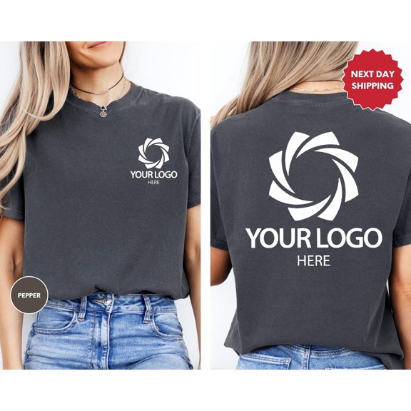 Personalized Logo TShirt Custom Logo Design Tee Business Shirts Your Logo Here Your Text H