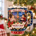 Personalized Long Distance Love Mug Acrylic Ornament, Christmas 2025 ...