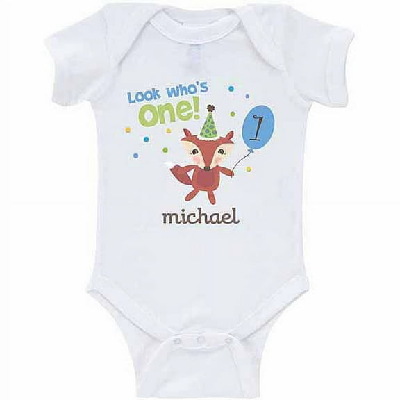 Personalized Look Who's One Birthday Creeper For Him