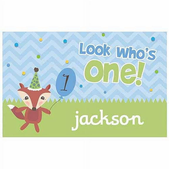 Personalized Look Who's One Birthday Placemat For Him