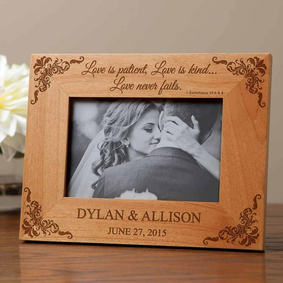 Personalized Love Is Patient Frame