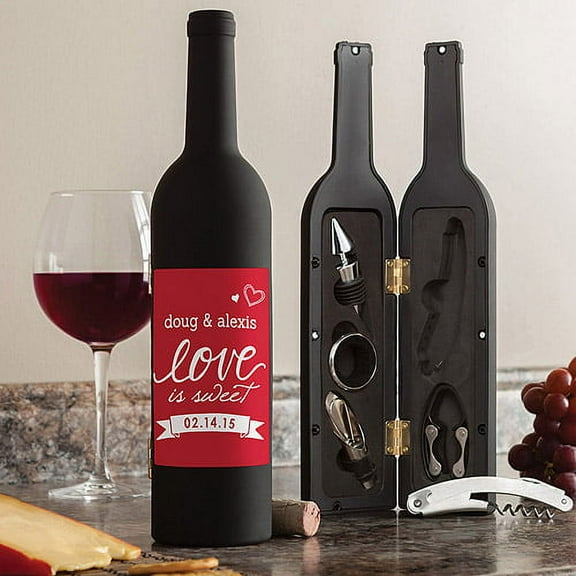 Personalized Love Is Sweet Wine Kit
