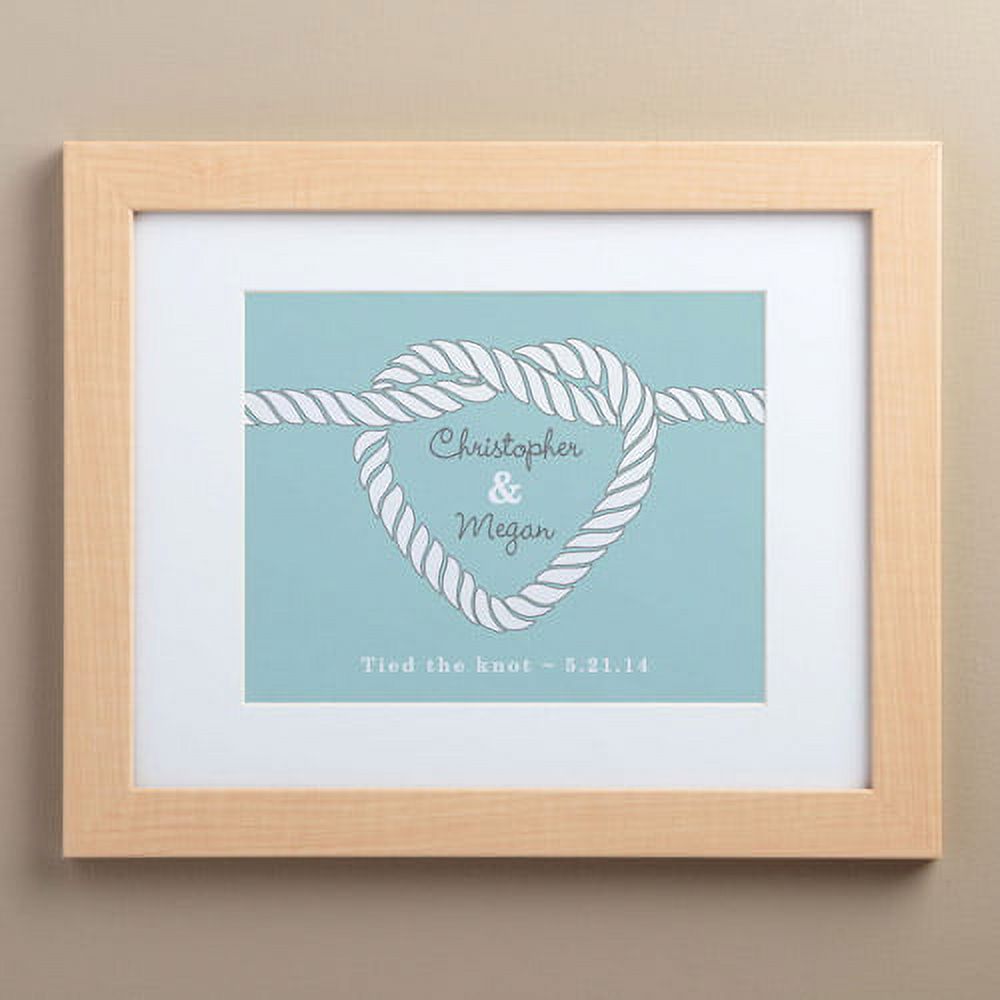 Personalized Love Knot 11" x 14" Framed Print