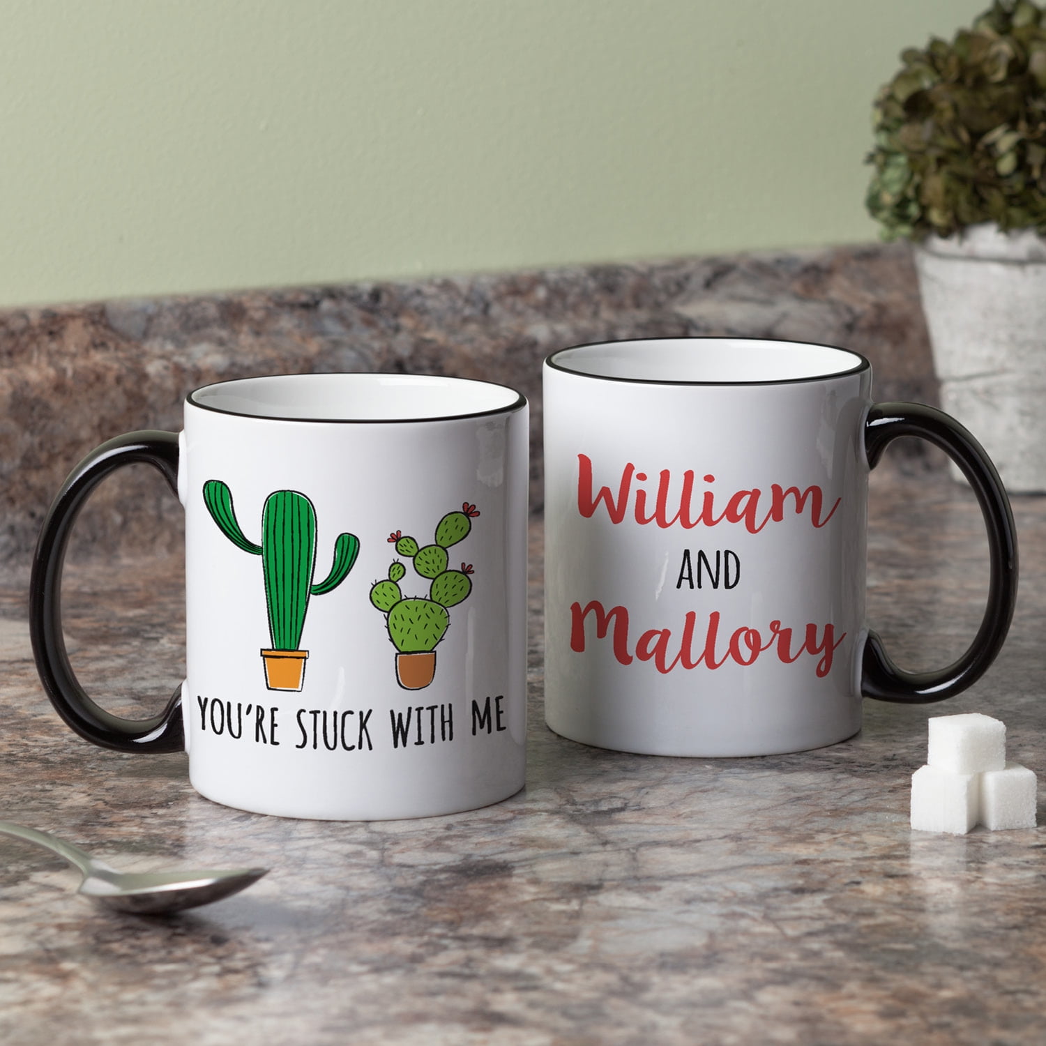 Personalized Love & Romance Gift Coffee Mug - You're Stuck With Me Mug