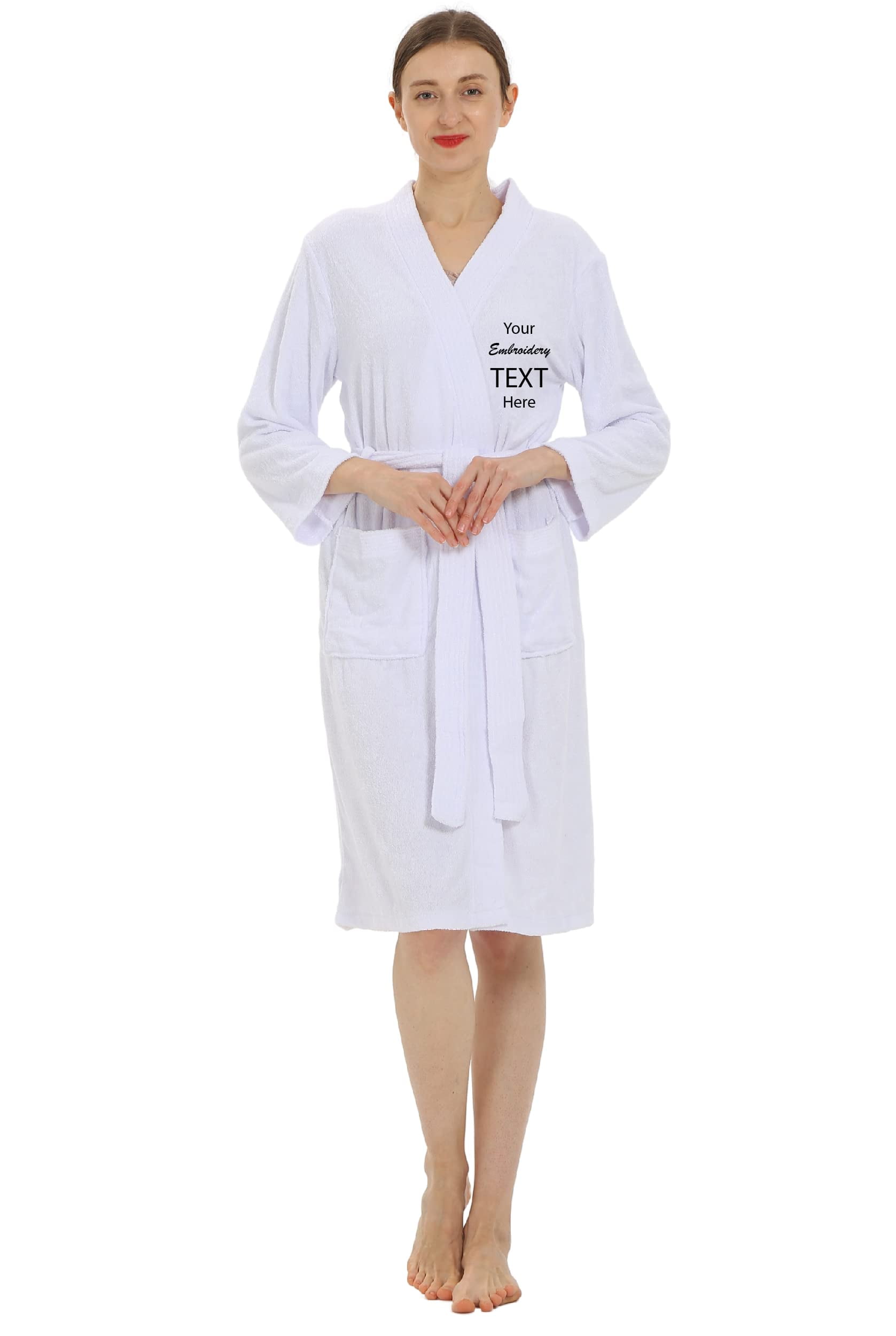 Terry Cloth Robes for Men and Women Personalize with Name on Front