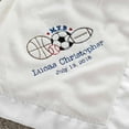 thumbnail image 1 of Personalized M.V.B Cream Baby Blanket, 1 of 2