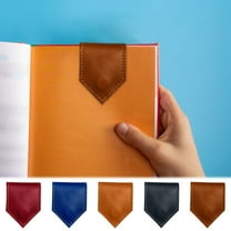 Personalized Magnetic Leather Bookmark Vintage Style Durable PU Leather Gift for Readers for Tools/Office(Black),Hulucky