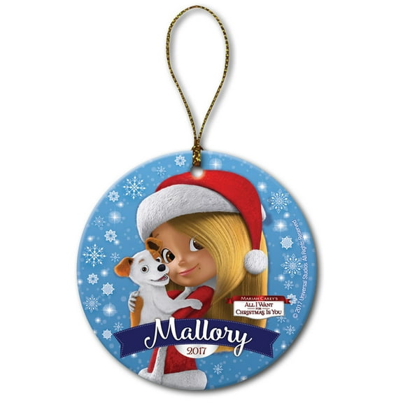 Personalized Mariah Carey All I Want for Christmas Christmas Ornament