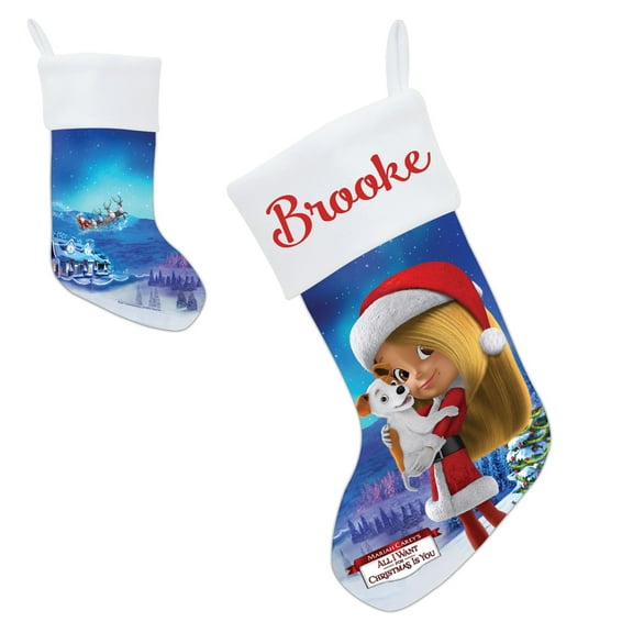 Personalized Mariah Carey All I Want for Christmas Christmas Stocking