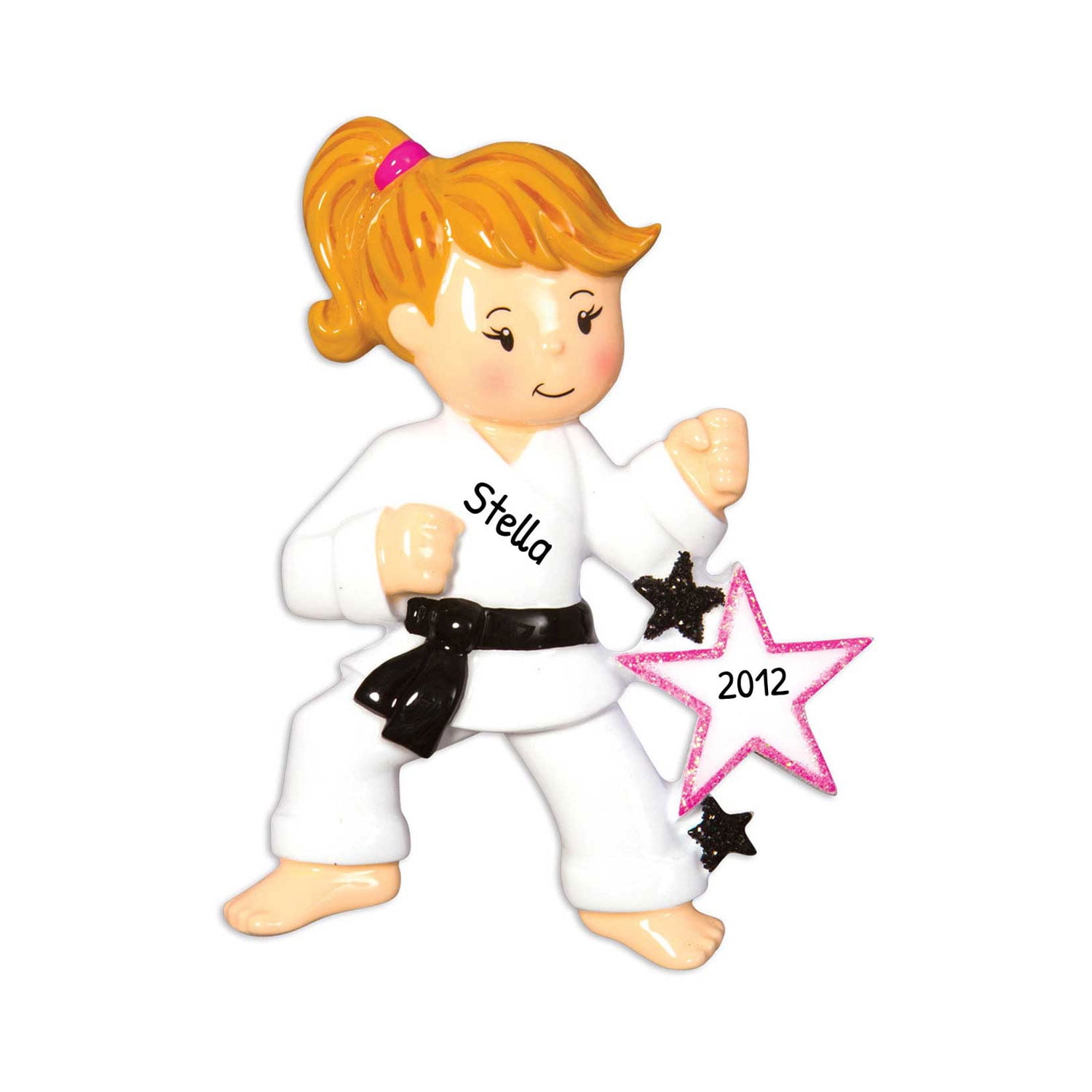 Personalized Martial Arts Ornament Karate Ornaments for Christmas Tree, Taekwondo Ornament