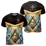 Personalized Master Mason Freemasonry Mystic Mens T-shirt S-5XL