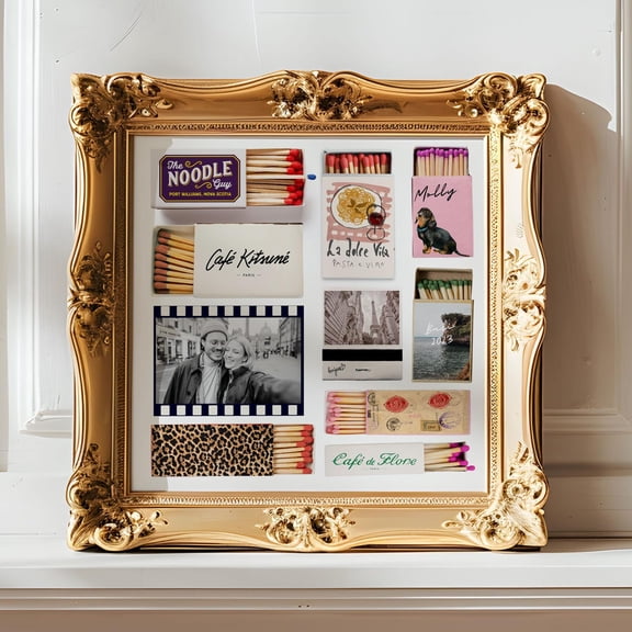 Personalized Matchbook Art print Custom Matchbox Gift Retro Matches Print Customized Trend