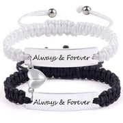 Personalized Matching Couples Bracelets for Women Men- TE QUIERO Bracelets,Handmade Engraved Couples Bracelets,Relationship Bracelet for His and Hers,Long Distance Bracelets Gifts