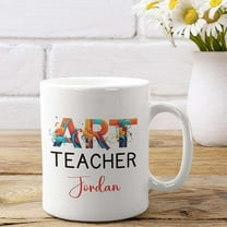 Personalized Math Teacher Coffee Mug with Custom Name – End of Year Gift from Student – Custom White Ceramic Tea Cup for Mathematics Teacher – Unique 11oz or 15oz Graduation Appreciation Present