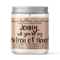 thumbnail image 1 of Personalized Matron of Honor Proposal Candle (v3) - 9/16oz 100% All-Natural Soy Wax Handmade Custom Candle, 1 of 7