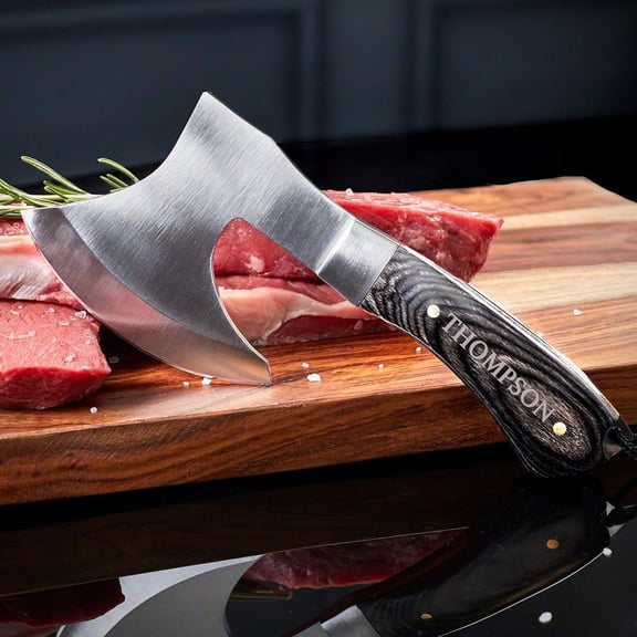 Personalized Meat Chopper Hatchet - Custom Meat Cleaver Axe for BBQ Enthusiasts and Home Chefs