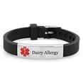 thumbnail image 1 of Personalized Medical Alert Bracelet Disease Allergy Awareness Emergency ID Bracelet for Men Women Kids, Adjustable, 1 of 7
