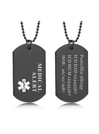 Medical id tags walmart deals