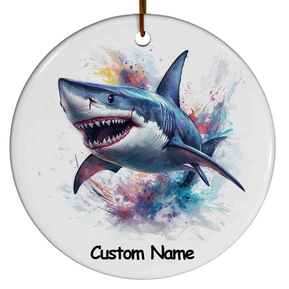 Personalized Megamouth Shark Ornament, Custom Ornament for Animal Lover, Ideal Gift for Men, Women, Best Friend, Gift for Christmas, Birthday, Father's Day, Mother's day