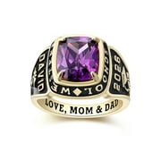 Mementos PJM Custom Men's Class Rings Sterling Silver for High School and College-Gold-Elite