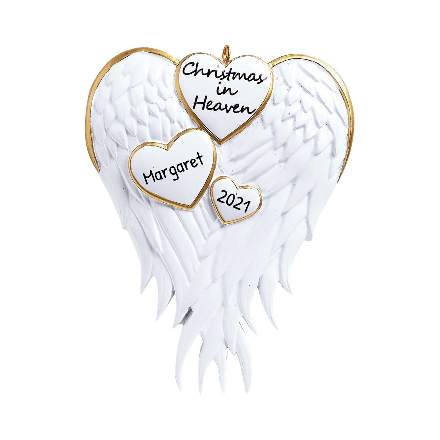 Personalized Memorial Christmas Ornament - In Loving Memory Gifts, In Memory of Loved One Gifts, Bereavement Ornament, In Remembrance Gifts, Sympathy Gift - Christmas in Heaven - Free Customization
