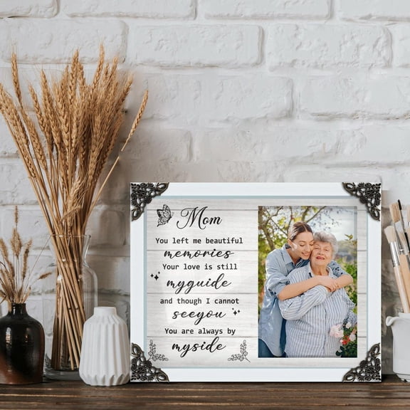 Personalized Memorial Mother Picture Frame, Loss of Mom Sympathy Gift, In Loving Memory Photo Keepsake, Bereavement Gift for Mother