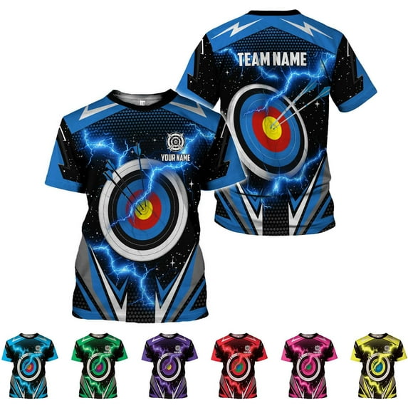 Personalized Men's Archery Shirts, Custom Name & Team Name Jerseys, S-5XL Polo Shirts (5XL)