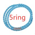 thumbnail image 1 of Personalized Mens Braided Genuine Leather Bracelet Stainless Steel Custom Beads Name Charm Bracelet For Men With Family Names, 1 of 10