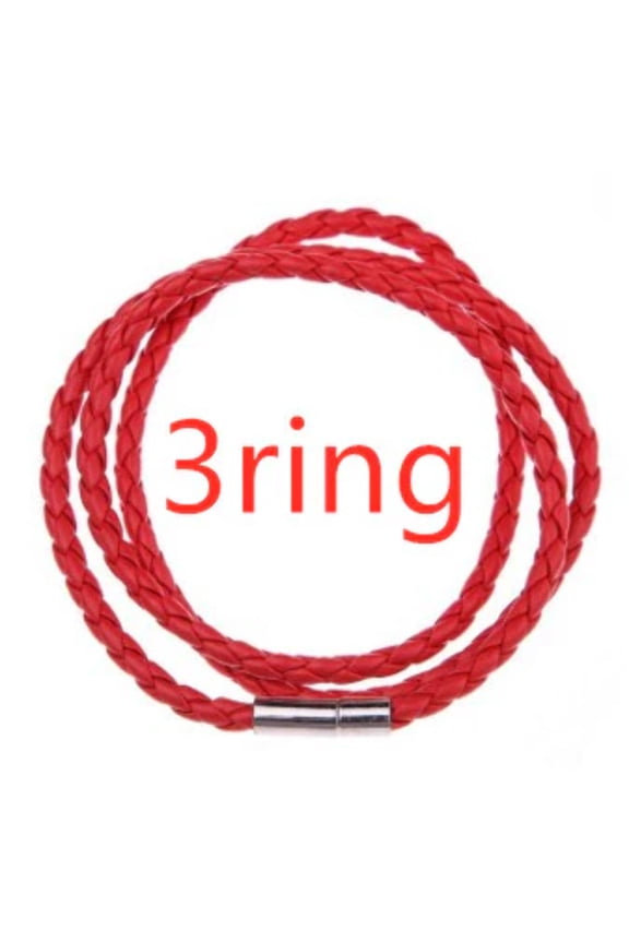 Personalized Mens Braided Genuine Leather Bracelet Stainless Steel Custom Beads Name Charm Bracelet For Men With Family Names