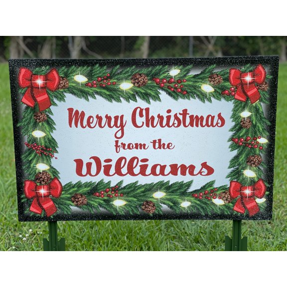 Christmas Signe Personalize Christmas Sign