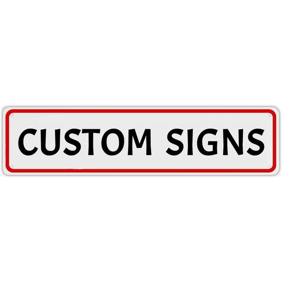 Personalized Metal Delivery Sign 16 x 4 Inch Custom Outdoor Business Workplace Home Garden Parking Hazard Road Intersection Decorative Sign