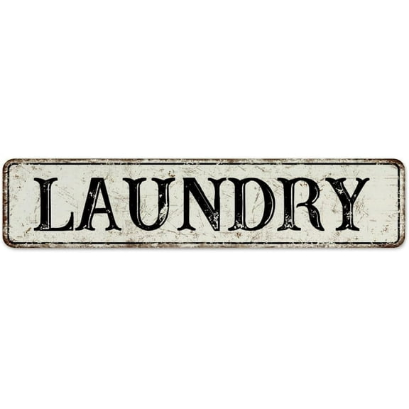Personalized Metal Sign Laundry Home Decor Garage Signs for Coffee Bar Patio Bedroom Art Poster Gift for Garage 4"x16"