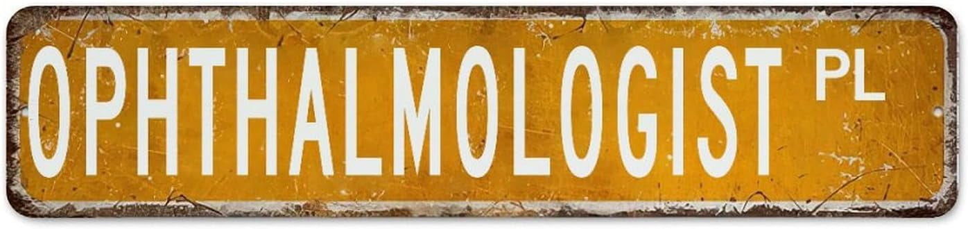 Personalized Metal Sign Ophthalmologist Man Cave Decor Tin Signs for ...
