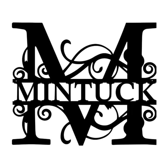 Personalized Metal Wall Art, 21 Letter Family Name Sign for Indoor and Outdoor Home Decor, Iron Craft for Living Room Garden Gift